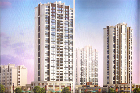 城北雍和府3室2厅1卫103m2毛坯房